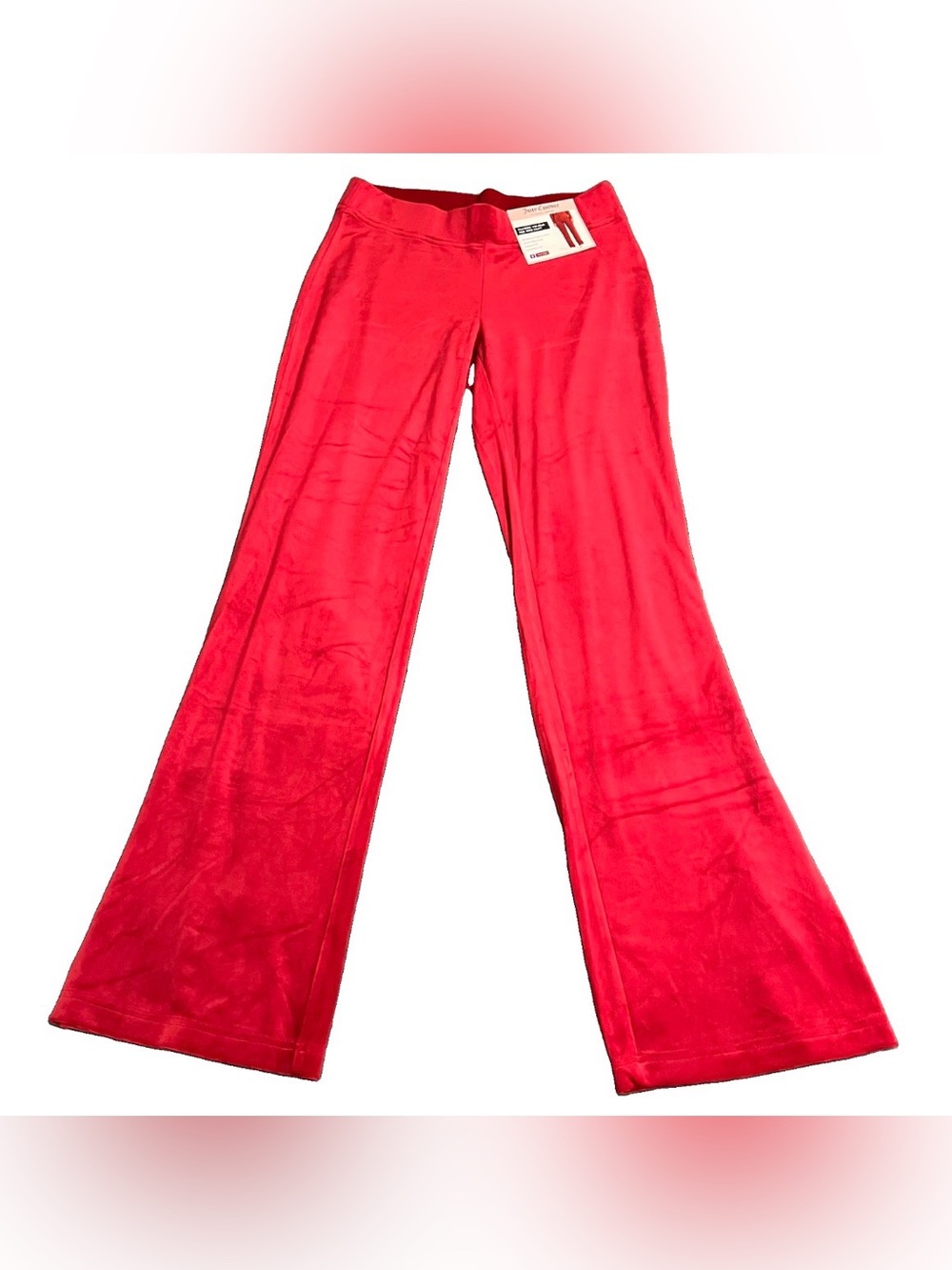Juicy Couture Classic Velour Mid Rise Pant Size S Red